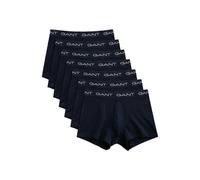 GANT 7-Pack Contrast Waistband Boxer Trunks, Navy - Large