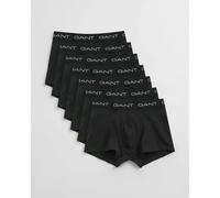 GANT 7-Pack Regular Waist Boxer Trunks, Black - Small
