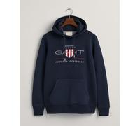Gant Archive Shield Hoodie Navy Blue - M