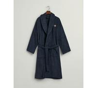 GANT ARCHIVE SHIELD TERRY Unisex Bathrobe Evening Blue - Small