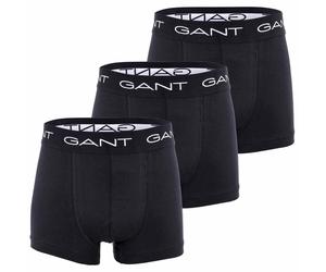 Gant Boys Boxer Shorts, 3 Pack - Trunks, Cotton Stretch, Solid Color