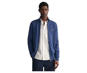 Gant Casual Cotton Full Zip Sweater Blue M Men