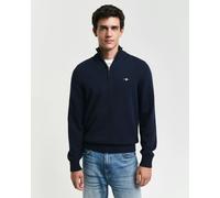 GANT Mens Evening Blue Casual Cotton Half Zip Sweatshirt