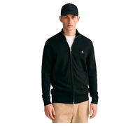 Zip-Up Cotton Knit Cardigan Gant Noir S