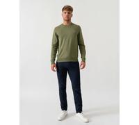 GANT Classic Cotton Crew Neck Jumper - 379 Dry Herb Green - 379 Dry Herb Green - M