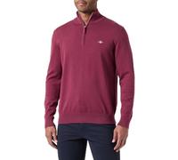 GANT Classic Cotton Half Zip, weinrot, M
