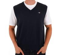 GANT Mens Classic Cotton Knit Vest - 433 Evening Blue