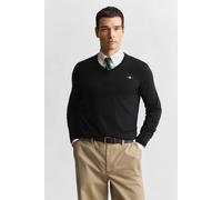GANT Classic Cotton V-neck Black size L | Sweaters Outlet | Men | Black L