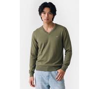 GANT Classic Cotton V-neck Dry Herb Green size XXL | Sweaters Outlet | Men | Green XXL