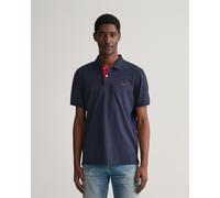 Gant Reg Contrast Rugger Short Sleeve Polo Blue L Men