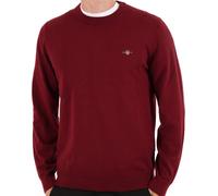 Gant Cotton Crew Neck Jumper Dark Red