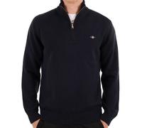 Gant Cotton Half Zip Sweater Navy Blue
