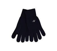 GANT Cotton Rich Knitted Logo Gloves Navy