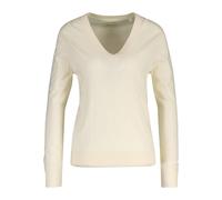 GANT Cotton Rich V-Neck Jumper Cream