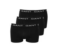 GANT Cotton Stretch 3-Pack Boxer Trunks, Black - XX-Large
