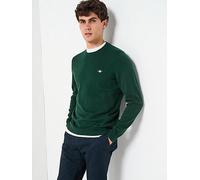 GANT Cotton/Wool Crew Knitted Jumper, Green, Size 2Xl, Men Green