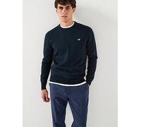 GANT Cotton/Wool Crew Knitted Jumper, Navy, Size 2Xl, Men Navy