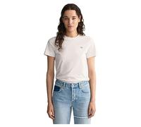 Gant Shield Regular Fit Short Sleeve T-shirt White L Woman