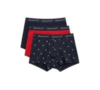 GANT Evening Blue 3-Pack Boat Print Trunks - Medium, Evening Blue