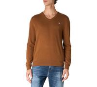 Gant Pullover V-Neck Wool Blend Camel Brown size XL