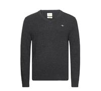 GANT Extrafine Lambswool V-Neck, Dk Charcoal Melange, M