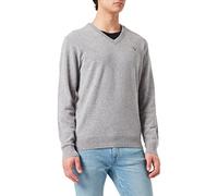 GANT Extrafine Lambswool V-Neck, grey melange, XL