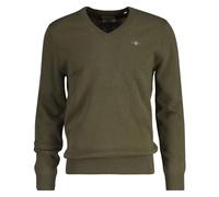GANT Extrafine Lambswool V-Neck, Juniper Green, XXL
