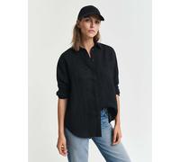 Gant female Pure Linen Relaxed Fit Shirt - 14 - Black, Black,Blue,Green