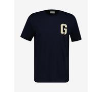 Gant G Badge Short Sleeve T-Shirt Blue White - L