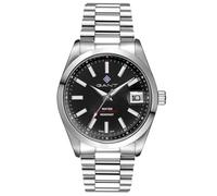 GANT G161012 Eastham Men's Watch, 41mm Stainless Steel Case Silver Tone, Black Dial, Silver Stainless Steel Strap, Japanese Quartz Movement, Mineral Glass, Date, 10 ATM
