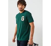 GANT Gant Regular Fit G Badge T-shirt, Green, Size Xl, Men Green