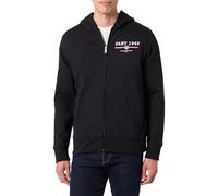 GANT Graphic Full Zip Hoodie, black, S