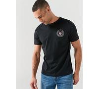 GANT Graphic Short Sleeve T-Shirt, Black, Size S, Men Black