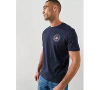Gant Men's Graphic T-shirt Navy Blue - Crew Neck, Jersey Cotton, Short Sleeve
