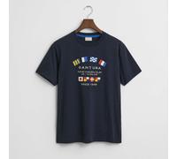 GANT Graphic T-Shirt, Evening Blue - X-Large