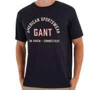 Gant Graphic T Shirt Navy Blue