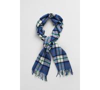 Gant Herringbone Check Merinowool Woven Scarf Vintage Blue Gant Blue One Size