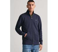 Gant High Collar Sweat Jacket Navy