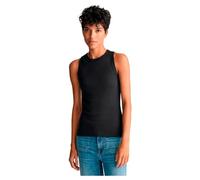 GANT Women's High Neck Rib Tank Top Cami Shirt, Black, S