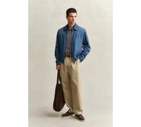 GANT Indigo Windcheater Jacket Semi Light Blue size L | Denim Jackets Outlet | Men | Blue L