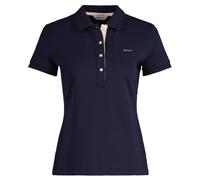 GANT Ladies Polo Shirt - Contrast Collar Pique Polo,short Sleeve,Button Row,Logo