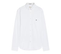 Gant Logo-embroidered Cotton Oxford Shirt - White - M