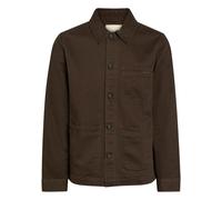 Gant Logo-embroidered Cotton-twill Overshirt - Brown - L