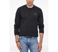 Gant logo-embroidered crew-neck sweater - Black S-M-L-XL-XXL-XXXL