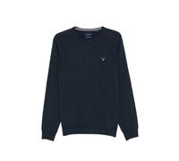 Gant logo-embroidered crew-neck sweater - Blue M