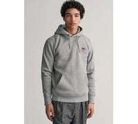 GANT Men's Reg Medium Archive Shield Hoodie Hooded Sweatshirt , Grey Melange,XL