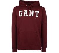 Gant logo-print hoodie - Red S