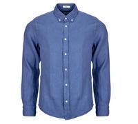 Gant Long sleeved Shirt REG GMNT DYED LINEN SHIRT in Blue EU L