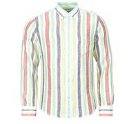 Gant Long sleeved Shirt REG MULTISTRIPE LINEN SHIRT in Multicolour EU L