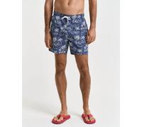 Gant male Island Print Swim Shorts - Blue Mix, Blue Mix